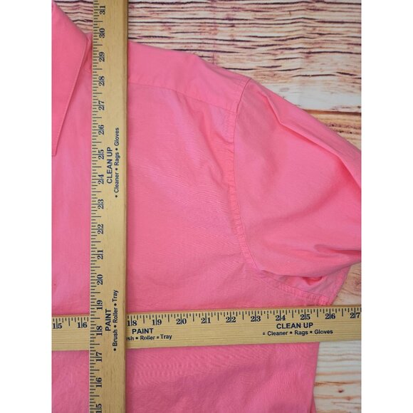 Alfani Slim Fit Mens Dress Shirt XL Pink Cotton Blend - Picture 6 of 6